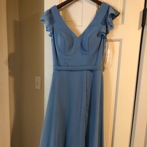 Steel Blue Bridesmaid dress